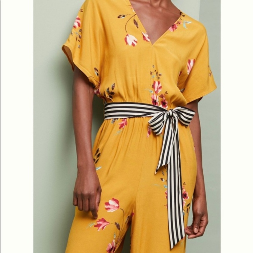 Anthropologie Corey Lynn Calter Floral Jumpsuit NEW WITH TAG SMALL - Picture 10 of 13